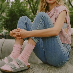 BDG medium wash mom jeans, brand new!